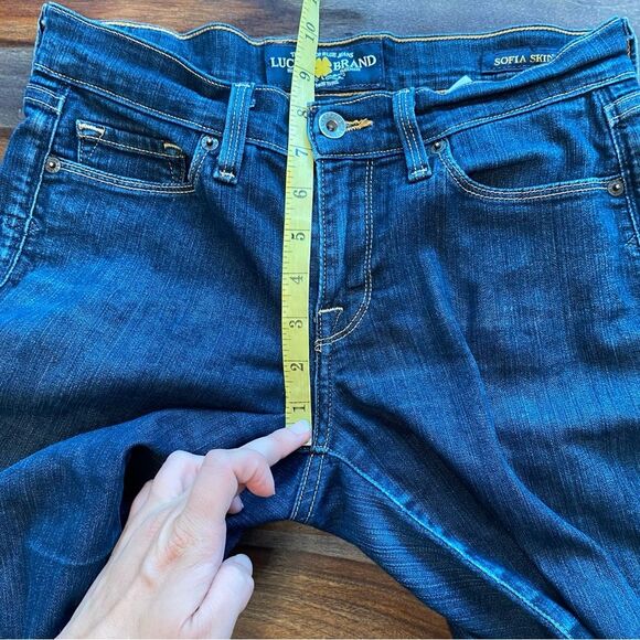 Lucky Brand Sofia Skinny Ankle Stretchy Dark Wash Jeans  Women’s 4 27 - Picture 6 of 16